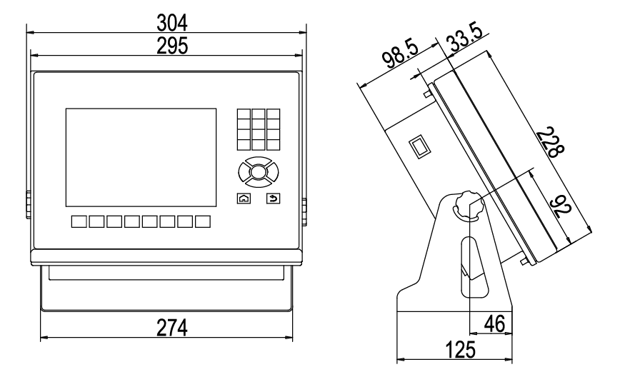 耀华XK3190-DS9荔枝视频下载APP黄外形尺寸